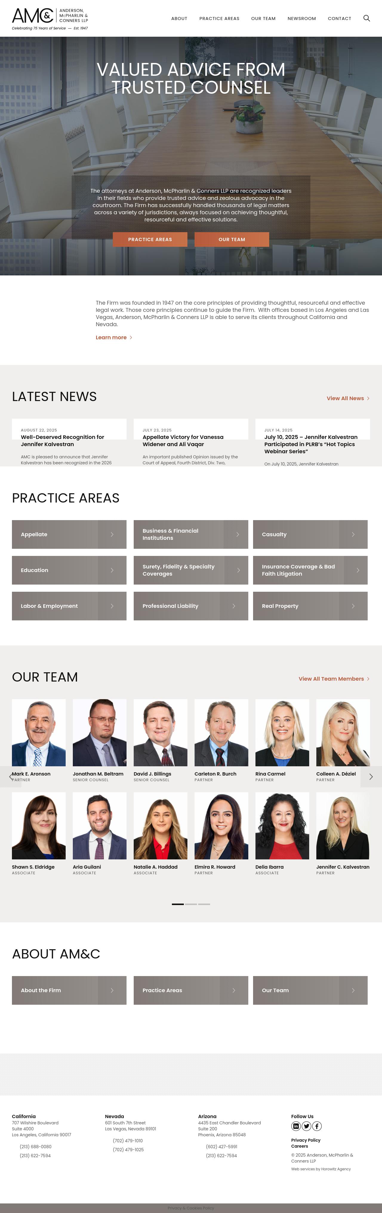 Anderson, McPharlin & Conners LLP - Los Angeles CA Lawyers