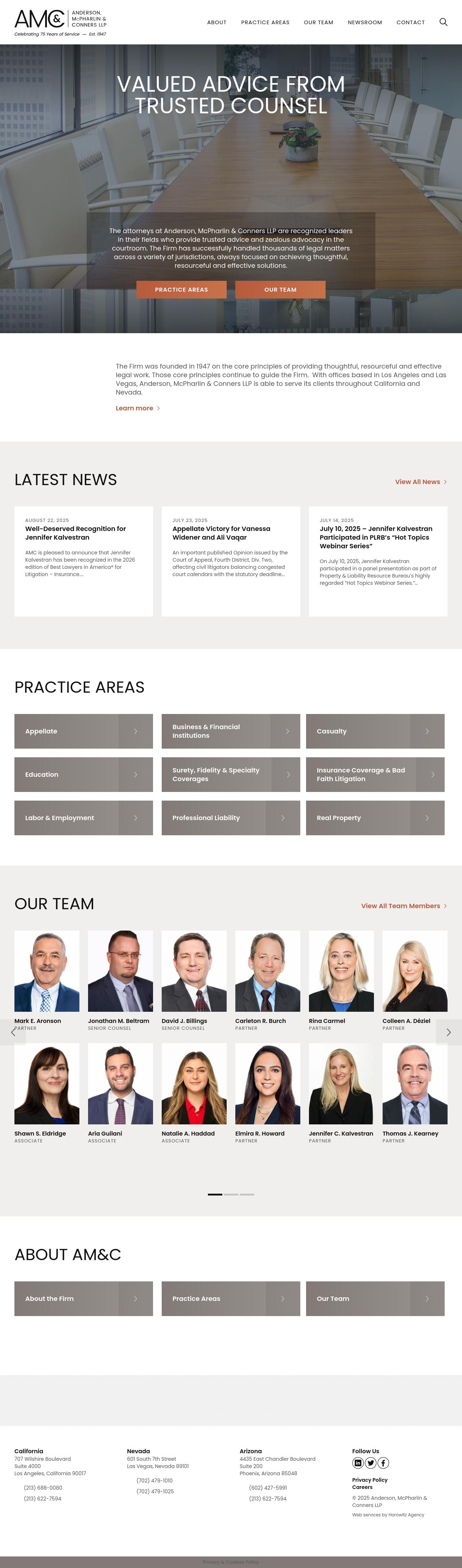 Anderson, McPharlin & Conners LLP - Ontario CA Lawyers