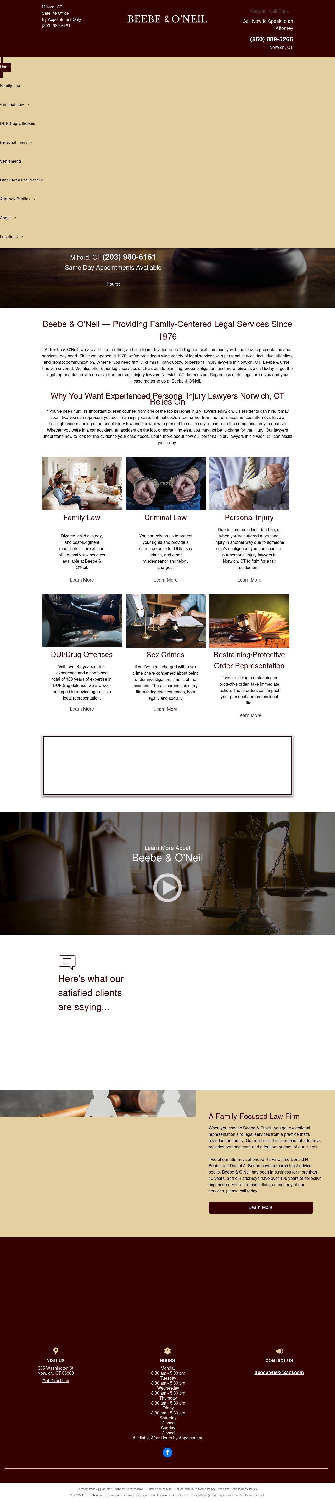 Beebe and O'Neil - Norwich CT Lawyers