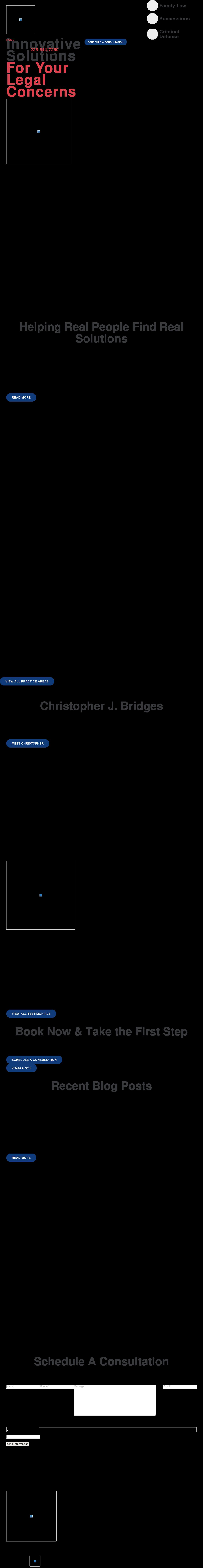 Christopher J. Bridges, Attorney at Law - Gonzales LA Lawyers