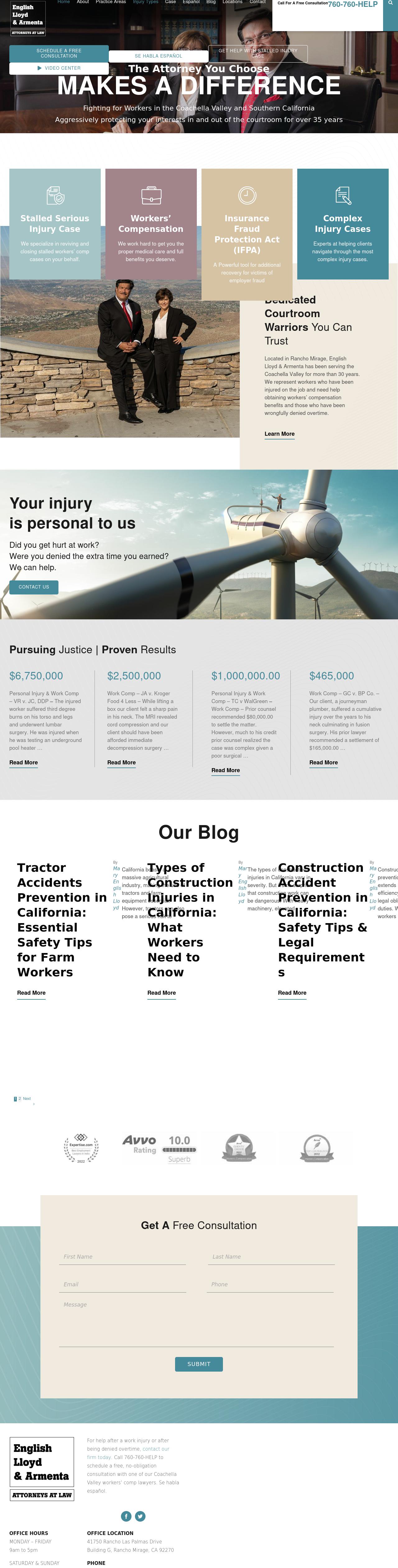 English Lloyd & Armenta - Rancho Mirage CA Lawyers