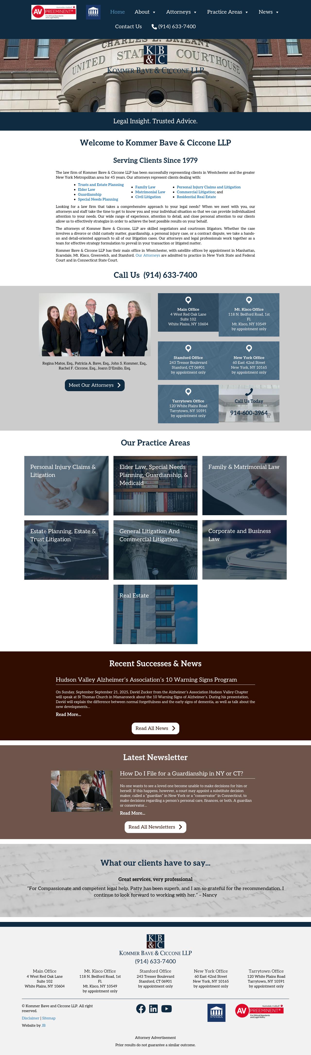 Kommer Bave & Ollman LLP - New York NY Lawyers