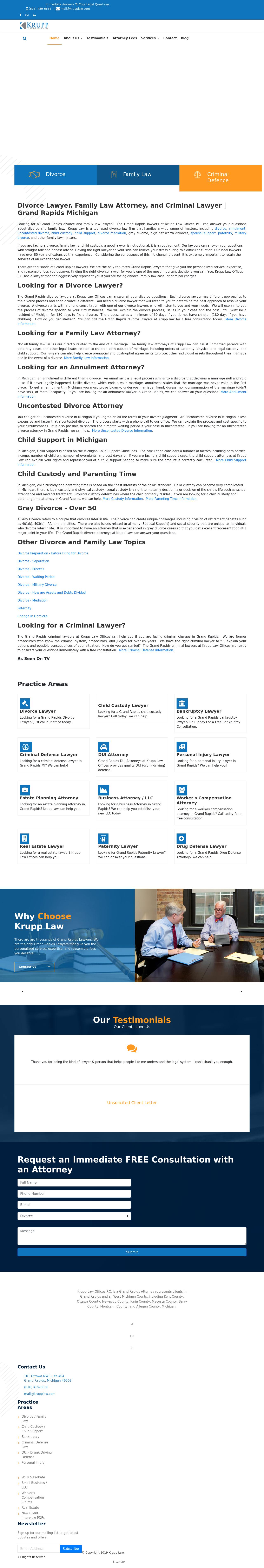 Krupp Law Offices - Grand Rapids MI Lawyers