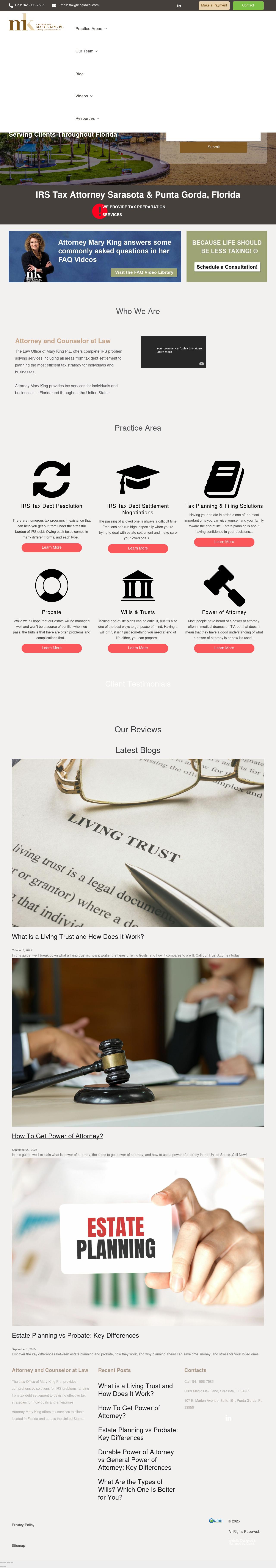 Law Office Of Mary E. King P.L. - Sarasota FL Lawyers