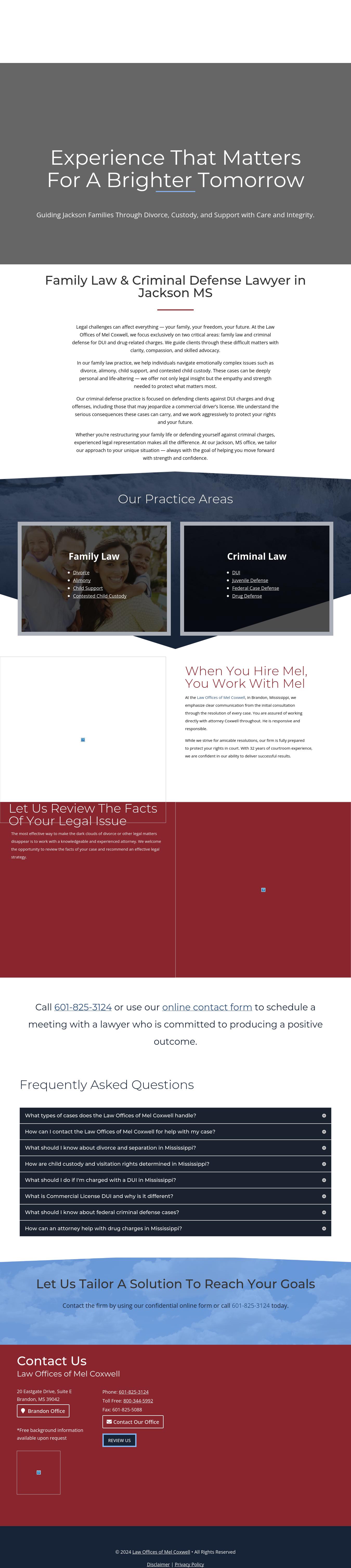 Law Offices of Mel Coxwell - Brandon MS Lawyers