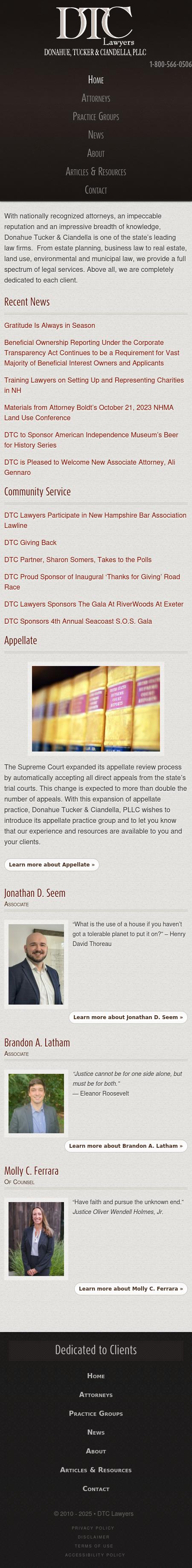 Donahue Tucker & Ciandella PLLC - Exeter NH Lawyers
