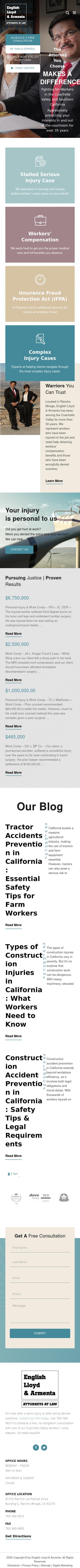English Lloyd & Armenta - Rancho Mirage CA Lawyers