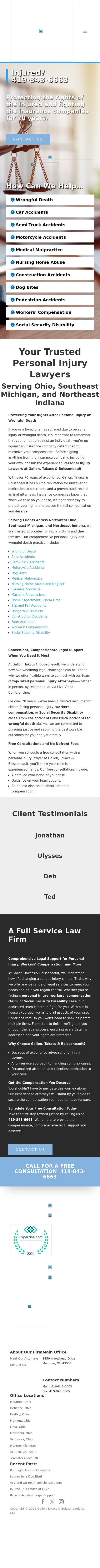 Gallon Takacs Boissoneault & Schaffer Co LPA - Toledo OH Lawyers