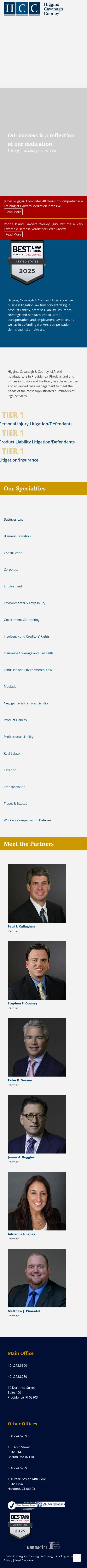 Higgins, Cavanagh & Cooney, LLP - Providence RI Lawyers