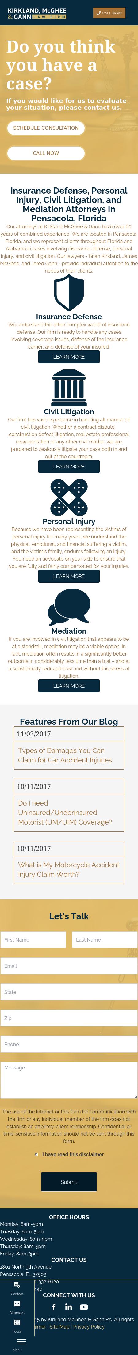 Kirkland & McGhee - Pensacola FL Lawyers