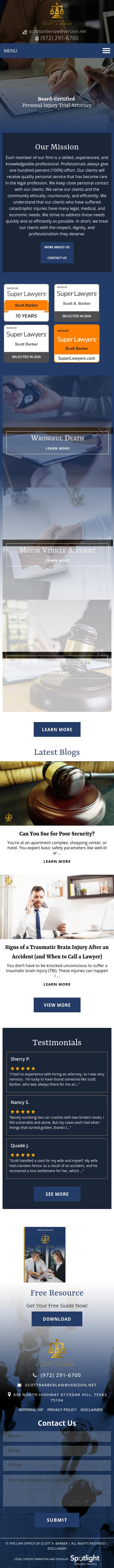 The Law Office of Scott A. Barber - Cedar Hill TX Lawyers