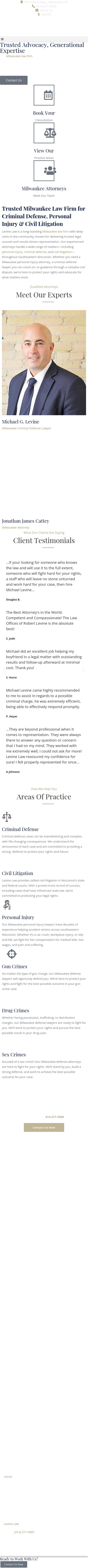 The Law Offices of Robert A. Levine - Milwaukee WI Lawyers