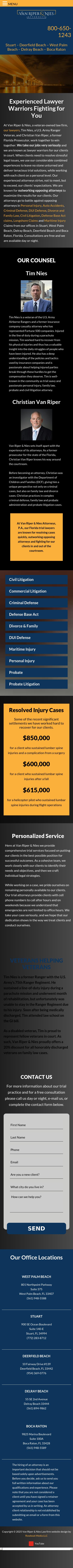Van Riper & Nies Attorneys - West Palm Beach FL Lawyers