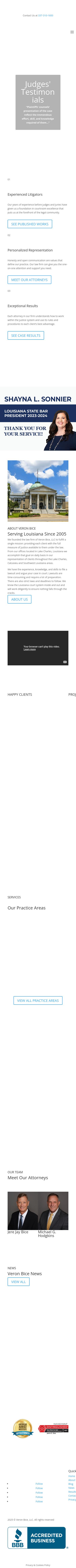 Veron, Bice, Palermo & Wilson, LLC - Lake Charles LA Lawyers