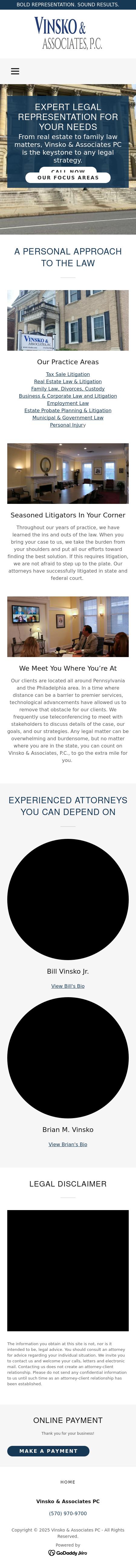 William E. Vinsko - Wilkes-Barre PA Lawyers