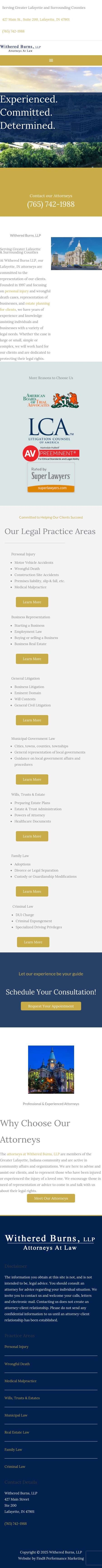 Withered Burns, LLP - Lafayette IN Lawyers
