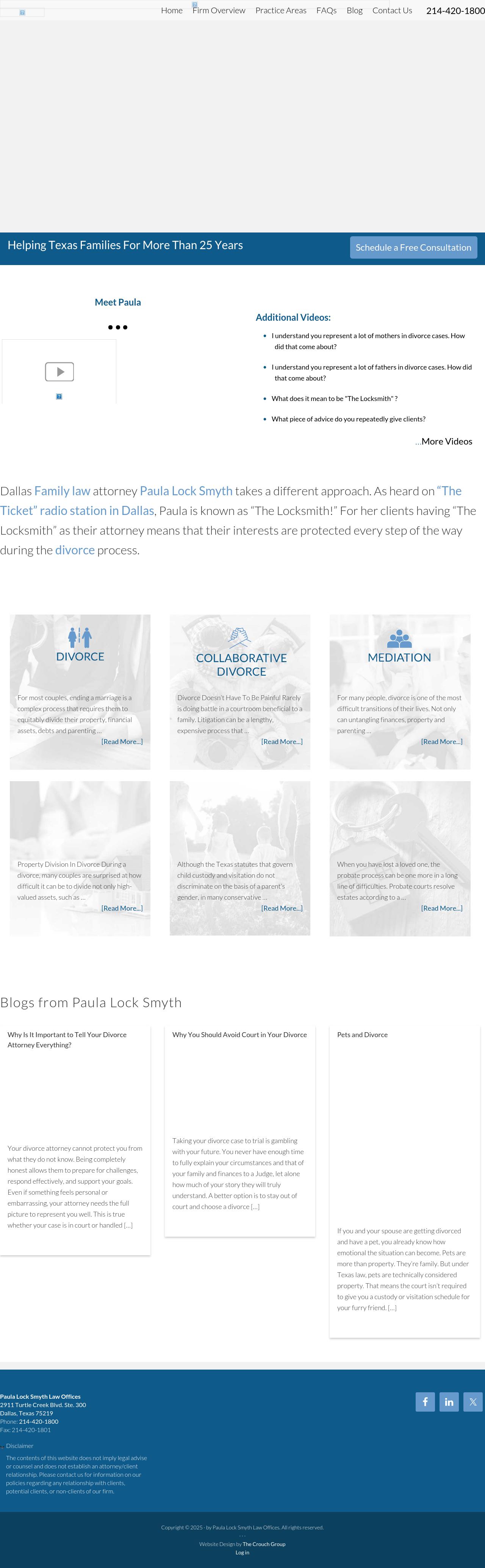 Paula Lock Smyth Law Offices - Dallas TX Lawyers