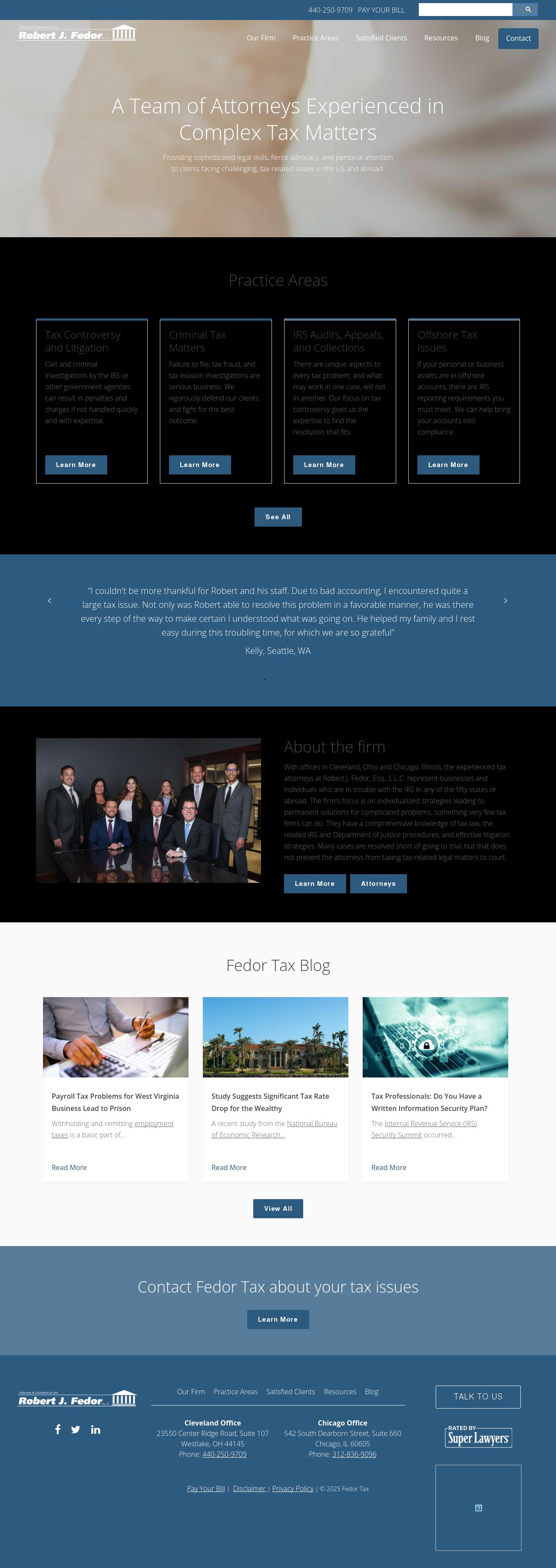 Robert J. Fedor, Esq., L.L.C. - Chicago IL Lawyers