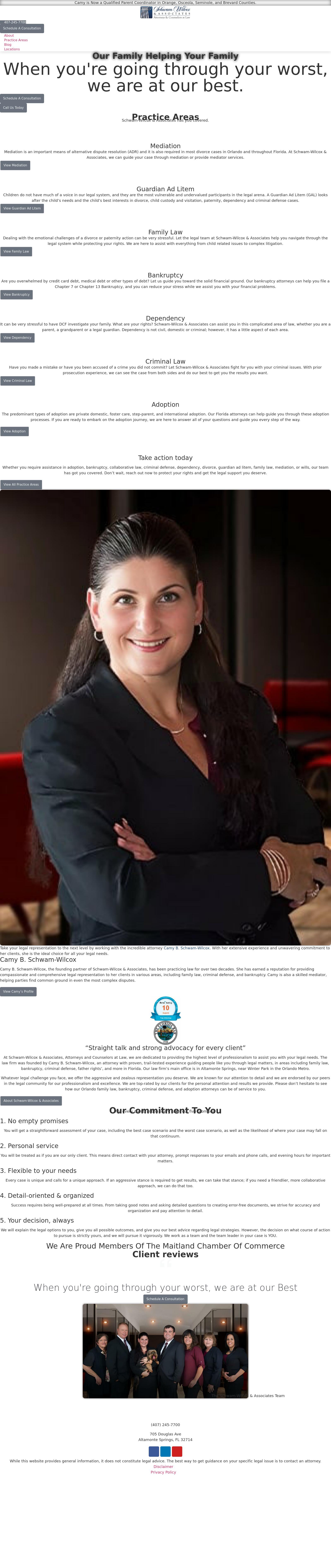 Schwam-Wilcox & Associates, Attorneys and Counselors at Law - Ocala FL Lawyers