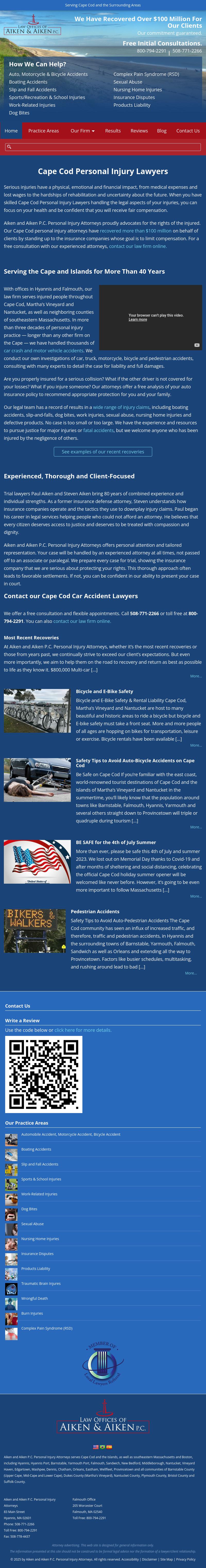 Aiken & Aiken, P.C. - Falmouth MA Lawyers