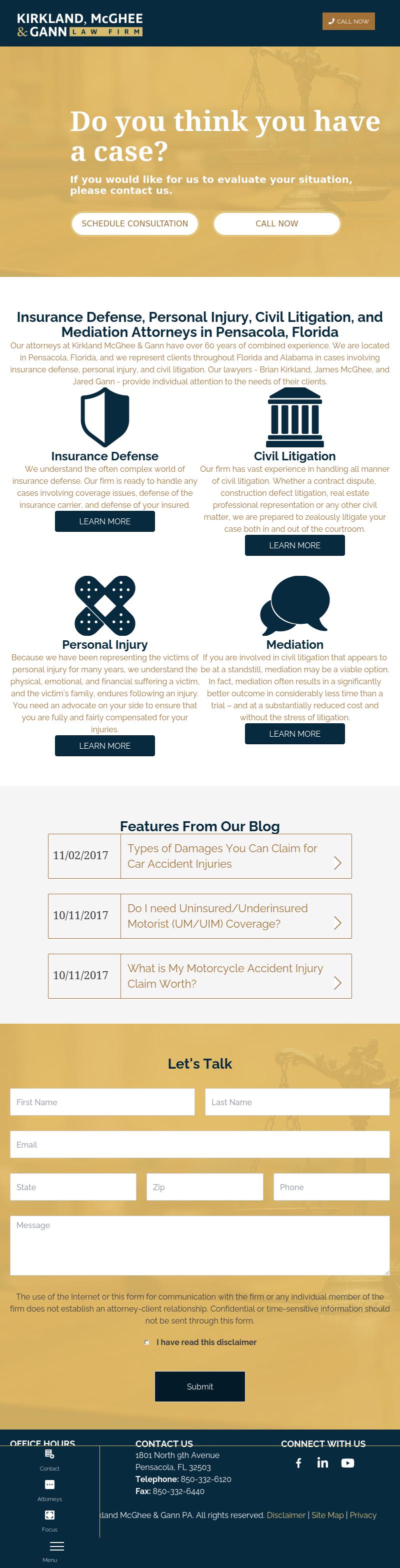 Kirkland & McGhee - Pensacola FL Lawyers