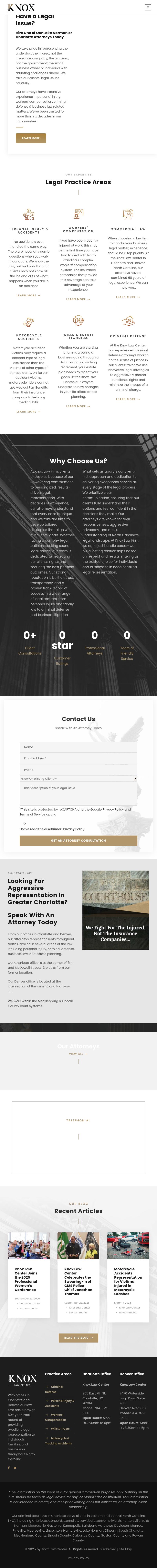 Knox Law Center - Denver NC Lawyers