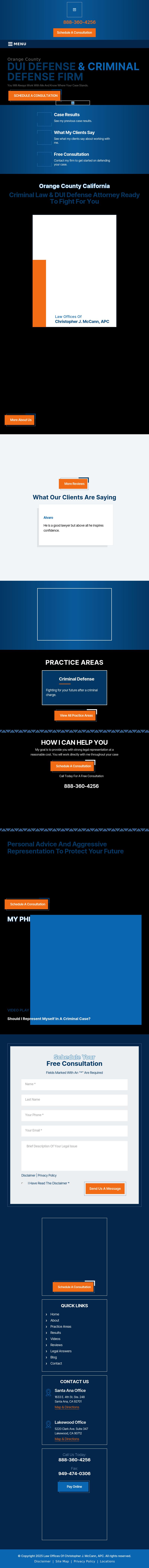 Law Offices of Christopher J. McCann - Santa Ana CA Lawyers