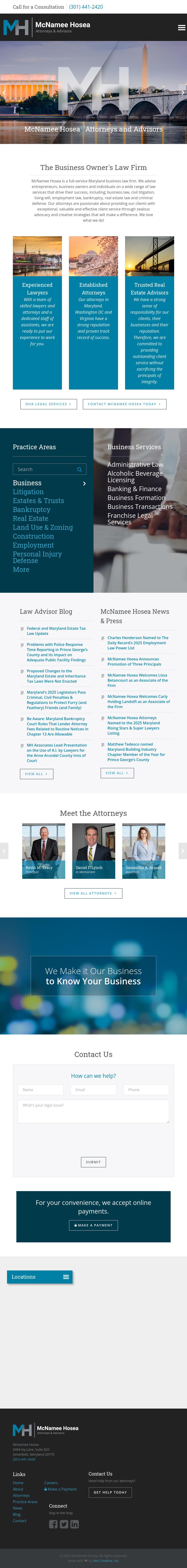 McNamee, Hosea, Jernigan, Kim, Greenan & Lynch, P.A. - Greenbelt MD Lawyers