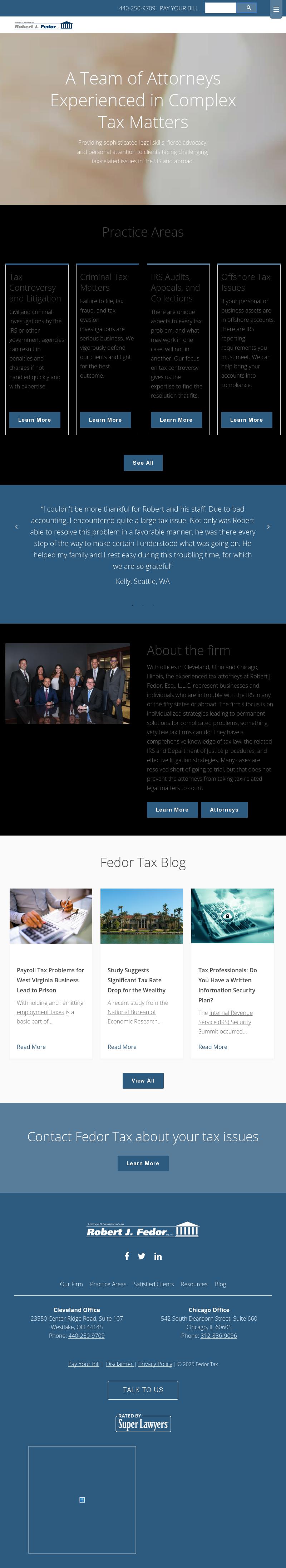 Robert J. Fedor, Esq., L.L.C. - Chicago IL Lawyers