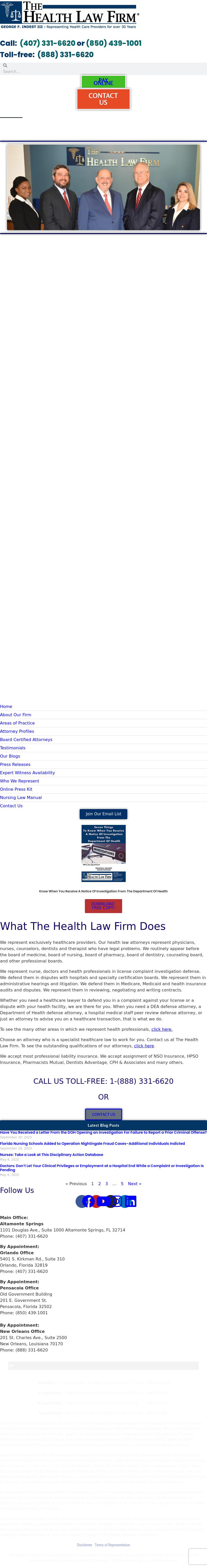 The Health Law Firm - Orlando FL Lawyers