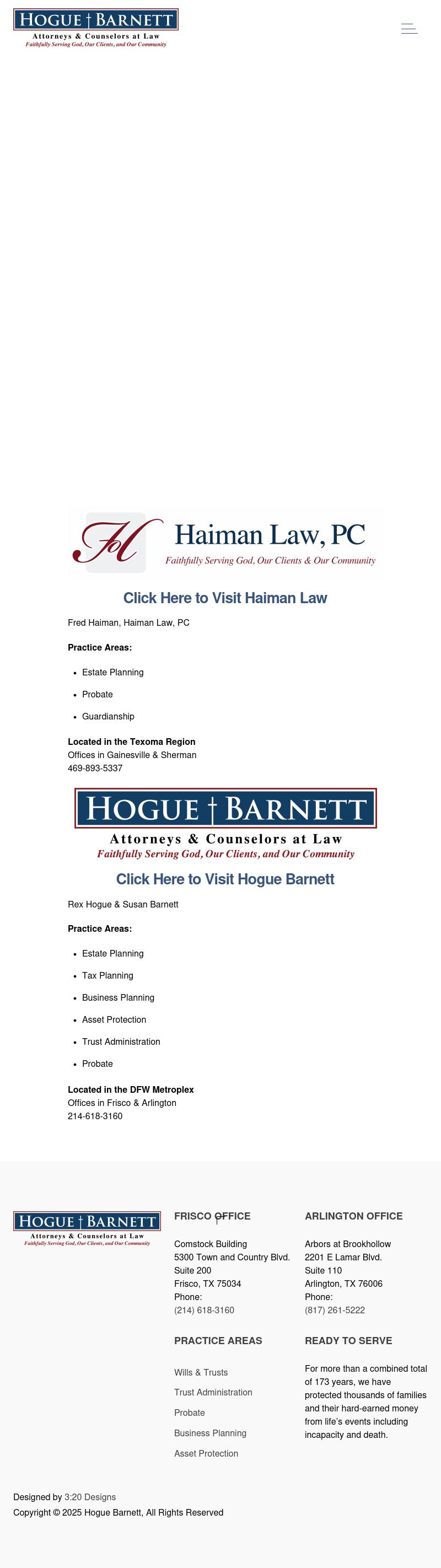 The Law Office of Rex L. Hogue, P.C. - Frisco TX Lawyers