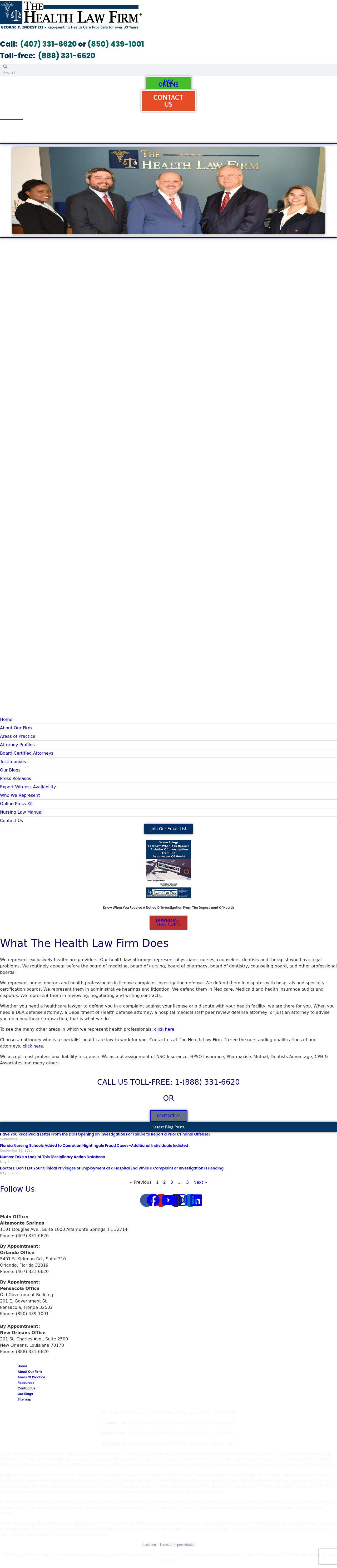 The Health Law Firm - Orlando FL Lawyers