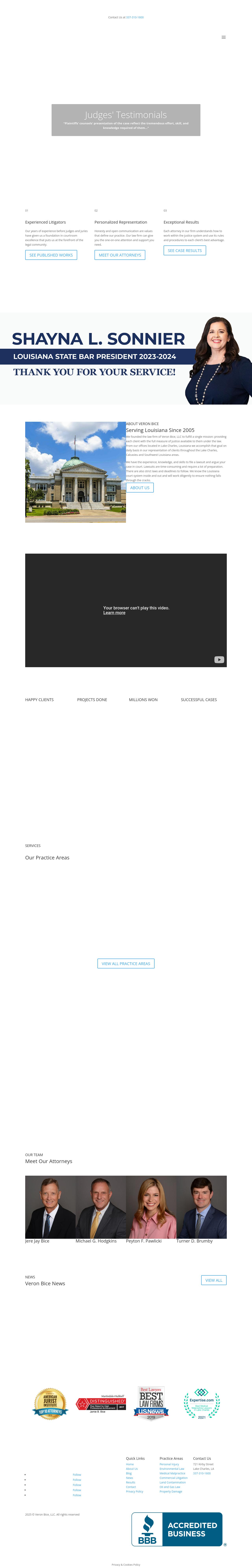 Veron, Bice, Palermo & Wilson, LLC - Lake Charles LA Lawyers